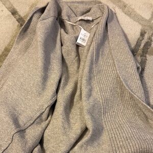 LOFT Women's Light Gray Cardigan
